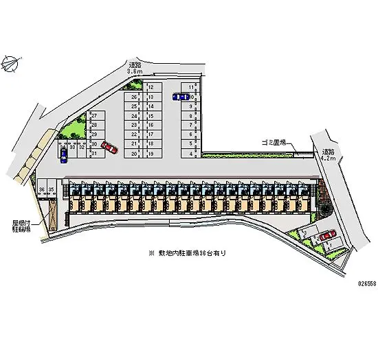 ★手数料０円★筑紫野市杉塚２丁目　月極駐車場（LP）